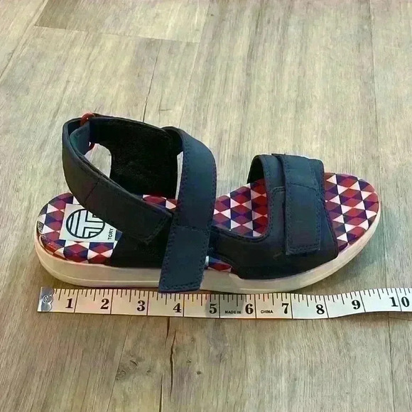 Tory Burch Tory Sport Velcro Sandals Navy sz 7.5 (runs small) - Picture 14 of 15
